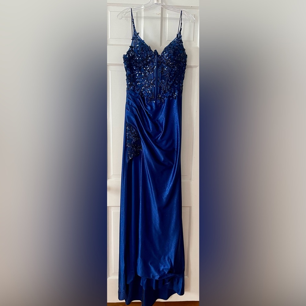 Stunning Sapphire Blue Prom Dress